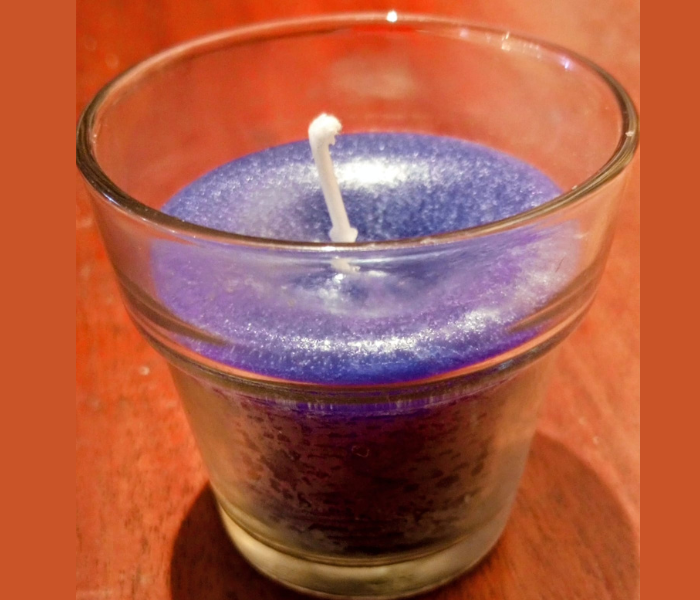 Small pink candle