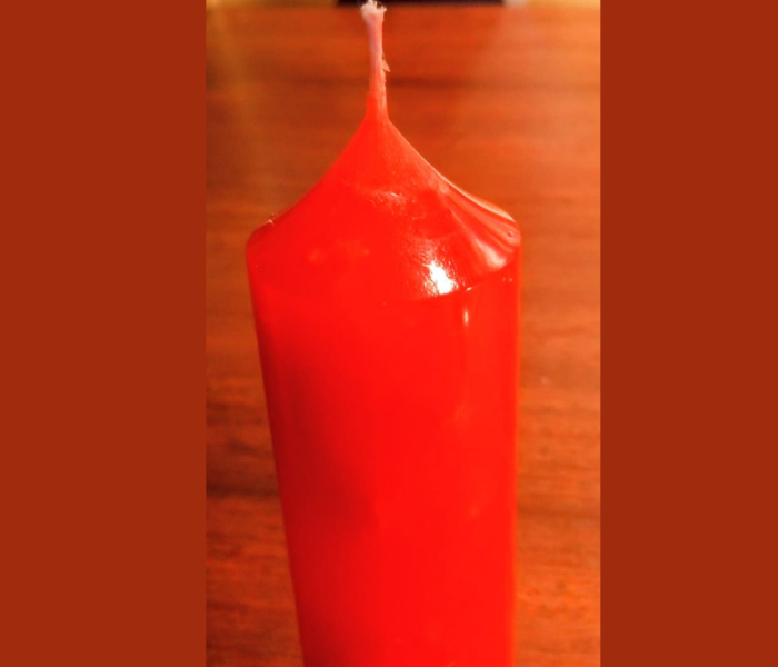 Big pillar scended candle