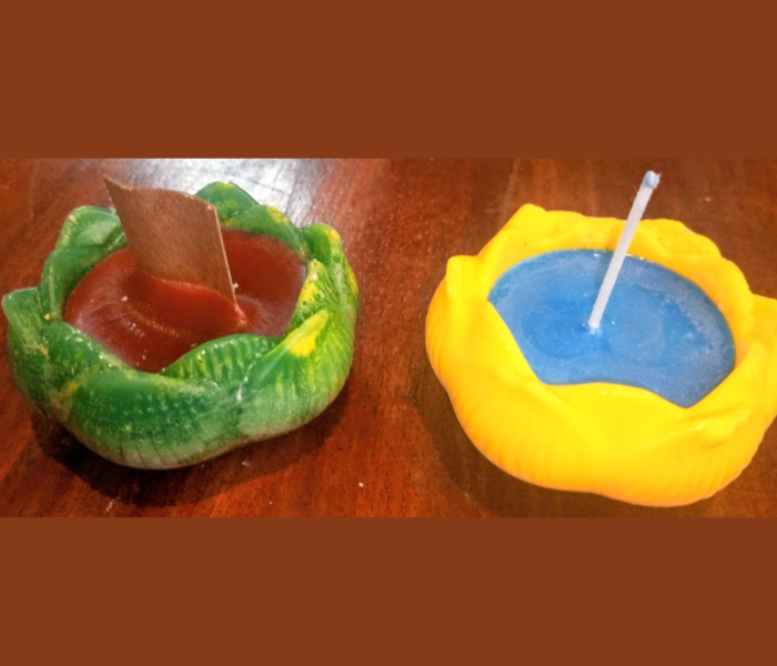 Multy color scendet candles