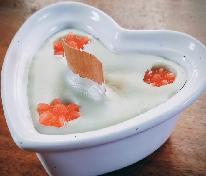 Scented Candle in Porcelain heart