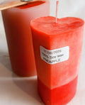 Heart Pillar Candle  9cm 140gr